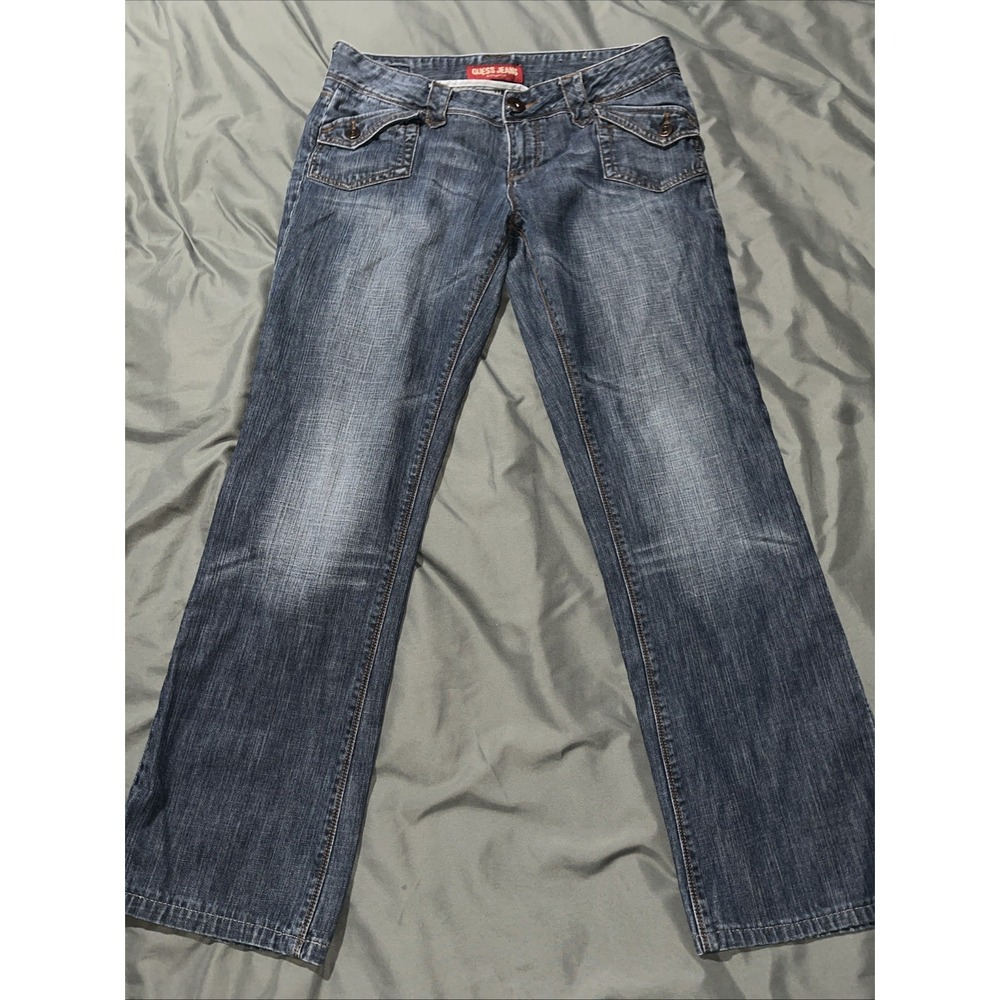 Guess Y2K Jeans Front Double Snap Pockets‎ Bootcut Women's Size 30